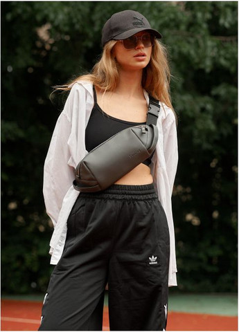 Женская сумка на пояс бананка Holster MSH графиттовая с перфорацией (SKU_87113009-VS) Sambag (302450300)