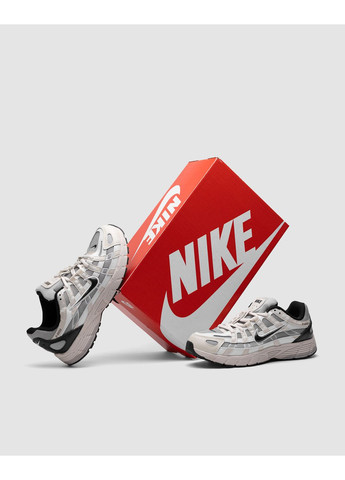 Черные демисезонные кроссовки мужские nike p-6000 white beige black найк п-6000 No Brand
