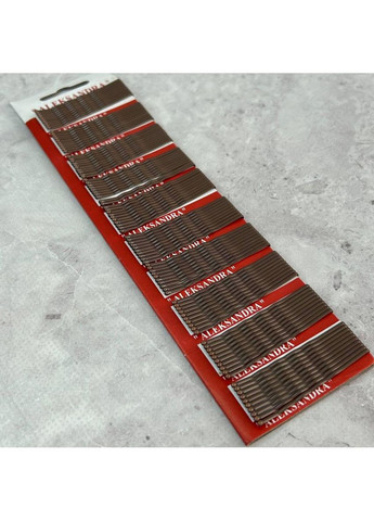 (10 шт на планшетці) Шпильки-невидимки хвилясті, 6 см - бронза Plus-plus (352749788)