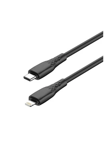 Дата кабель (CW-CBPDCL095-BK) Colorway USB-C to Lightning 2.0m PD30W textured PVC black (401639368)