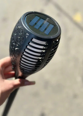 Фонарь лампа светильник факел садовый аккумуляторный на солнечной батарее с сумеречным датчиком (478149-Prob) Unbranded (306681943)