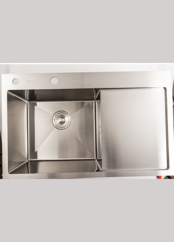 Набір кухонної мийки зі змішувачем Handmade 78*48 L Platinum (336938387)