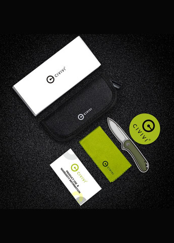 Ніж складаний Qubit Bright Blue Aluminum C22030E-3 Civivi (353502211)