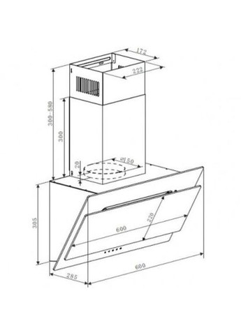 Витяжка DCH-350RGBK HEINNER (306746849)