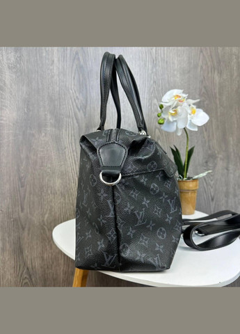 Большая городская сумка через плечо из экокожи с качественной подкладкой черная (sku_1097ЧЛ) No Brand (330576024)