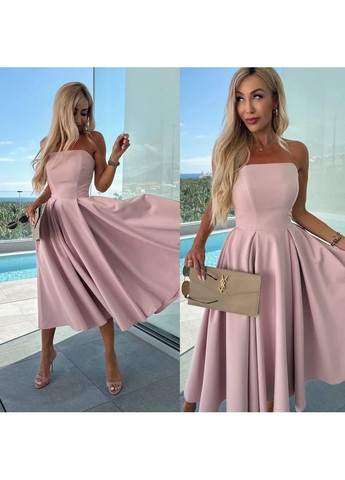 Рожева святковий, вечірня жіноча сукня елегантна а-силует Style Point однотонна