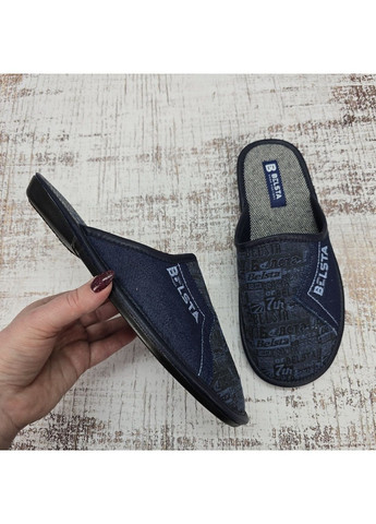 Синие тапочки мужские комнатные Белста