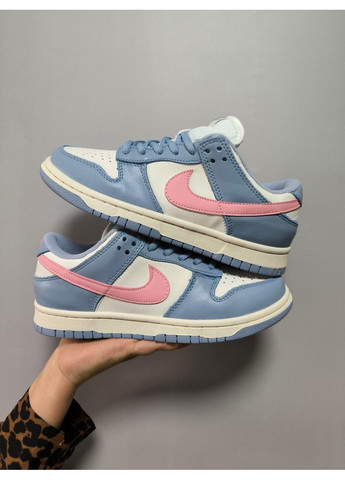 КРОССОВКИ ЖЕНСКИЕ NIKE SB DUNK LOW BLUE PINK НАЙК СБ ДАНК РОЗОВЫЕ No Brand розовые демисезоны (392005895)