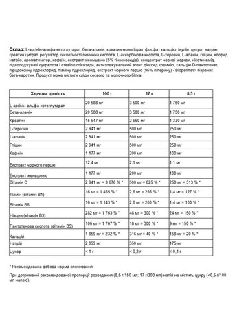 Передтренувальний комплекс N1 червоний апельсин 255 г Nutrend (361118662)