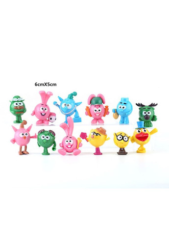 Смішарики фігурки Smeshariki дитячі фігурки іграшки для дітей 12шт 6см Shantou (290708199)