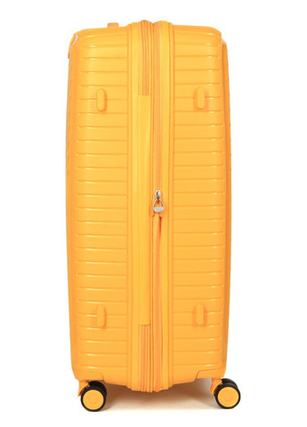 Чемодан большой L полипропилен с расширением 20103 77,5×53,5×32,5см 116+17л Желтый Snowball (297643999)