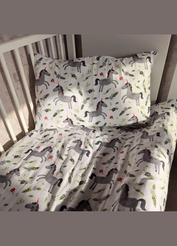 Комплект постільної білизни в ліжечко Unicorn муслін дитячий 112х147 см (94101836) SoundSleep (292653304)