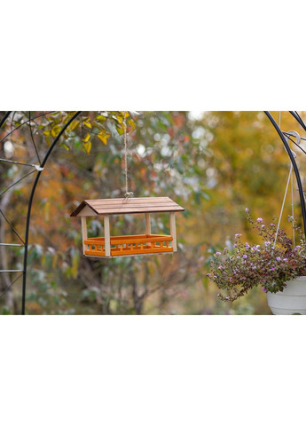 Годівниця для пташок з натурального дерева. 33х26х23см (Bird-906) HM furnitura (365248537)