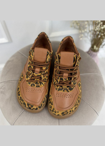 Кеды женские комбинированные, barefoot. Цвет рыжий леопард, кэмел. 37 размер Vasha para комбинированные демисезоны (342717210)