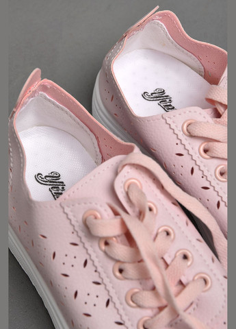 Мокасини жіночі рожевого кольору на шнурівці Let's Shop (290011260)