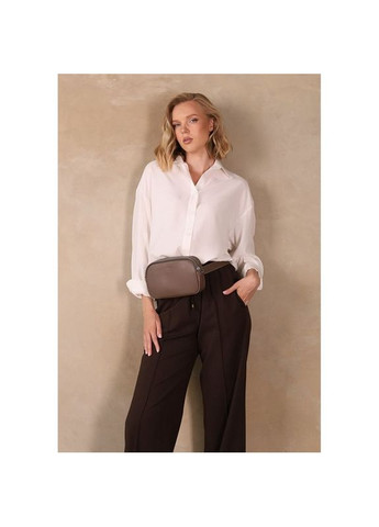 Сумка женская через плечо кожаная поясная/кроссбоди Holly темно-бежевая The Wings (302007395)