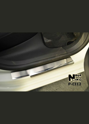 Накладки на пороги Citroen C4 II 2011 premium P-CI12 NataNiko (294301471)