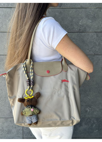 Брелок-підвіс на сумку, рюкзак або ключі в вигляді м'якої іграшки песика-меломана з декоративними шнурами B&S (368827047)