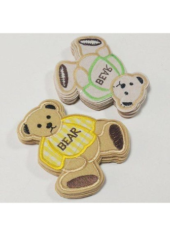 (1 ПК) Термоаппликация, нашивка на одежду 9x10cm "Медвежонок мальчик" Plus-plus (352746704)