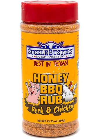 Приправа Honey BBQ Rub - Pork and Chicken для свинини, птиці 390 г SuckleBusters (313293921)