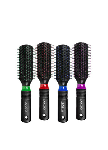 Расчёска для волос массажная с пластиковыми зубчиками 9543 B-1 Красный DAGG (336961247)