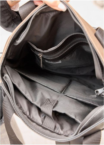 Женский рюкзак-сумка шоппер с отделением под ноутбук Хаки (4340311545) Sambag (360965613)