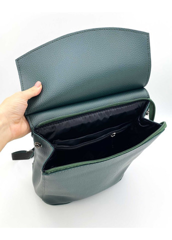 Молодіжний жіночий рюкзак зелений з екошкіри для повсякденного використання сумка для школи ProDobro (367265116)