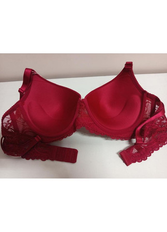 Бордовий бюстгальтер чашка d (д) (4) пуш-ап Velencosa з кісточками бавовна, спандекс, нейлон
