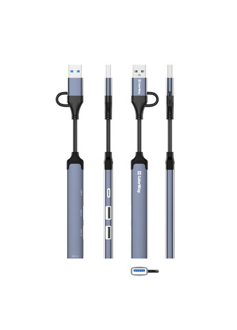 USB-хаб USB Type-A/USB Type-C 4-в-1 (CW-HUB06) Colorway (336951502)