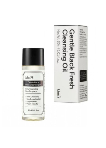 Гідрофільне масло Gentle Black Fresh Cleansing Oil Dear klairs, 30 мл dear, Klairs (298092980)