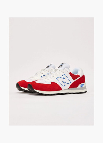 Білі Осінні кросівки чоловічі 574 white/red u574ew2 New Balance