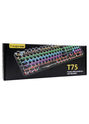 Клавіатура T75 punk LED Blue Switch No Brand (337995378)