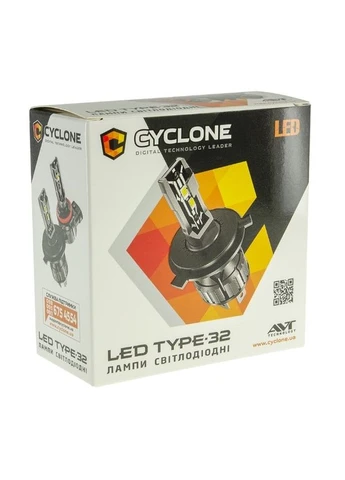 LED автолампа LED H1 6000K TYPE 32 Cyclone (373038313)