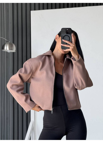 Базовий кашеміровий бомбер на підкладці – Розмірна сітка в описі DK/DL Мода без кордонів на блискавці (357435649)