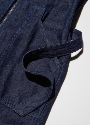 Комбинезон Uniqlo однотонный тёмно-синий