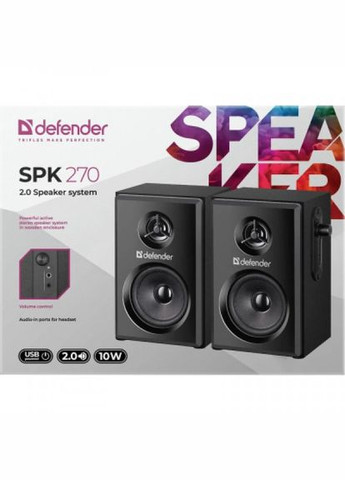 Портативна колонка Defender spk 270 usb black (275091860)