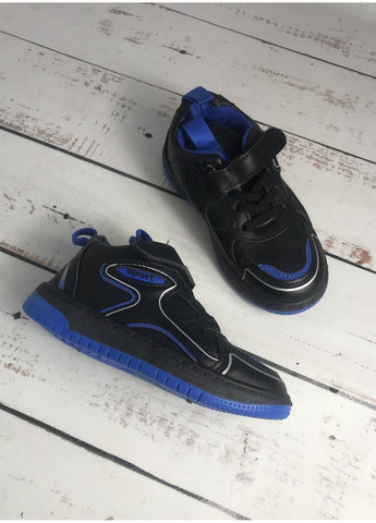 Цветные всесезонные кроссовки детские черно-синий (213) Ashiguli