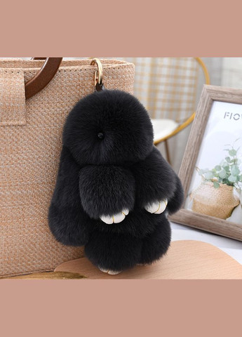 Хутряний брелок заєць на сумку рюкзак, іграшка на сумочку рюкзачок No Brand (334730905)