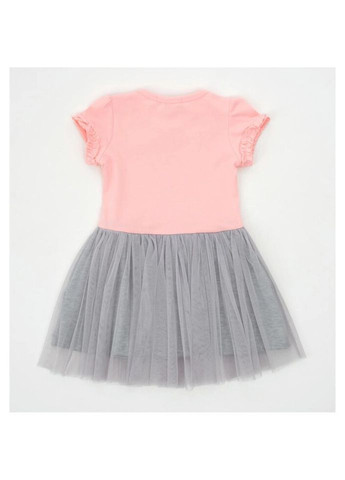 Комбинированное платье с фатиновой юбкой (19713-116g-pink) Breeze (300625017)