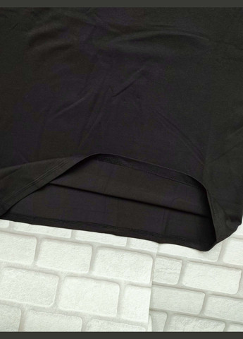 Чорна чоловіча футболка трикотаж спортивна чорна пума малюнок розмір м з коротким рукавом FERO