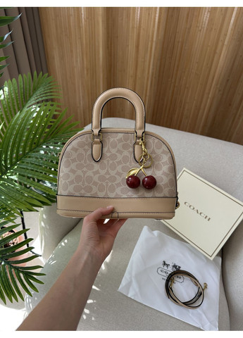 Сумка жіноча Sierra Satchel In Signature Canvas Beige No Brand (367610026)