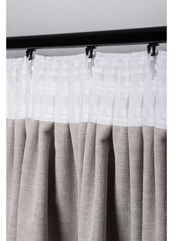 Шторы из матового шенила 2шт. 2,5м х от 2,5м до 3м HYGG (370367084)