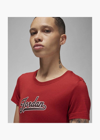 Женская футболка T-Shirt Red FN5389-615 Air Jordan - (326783956)