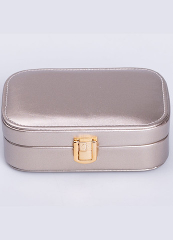 Ящик-органайзер для украшений с накидным замком 15х10х5 см, серебряный Yiwu (324771099)