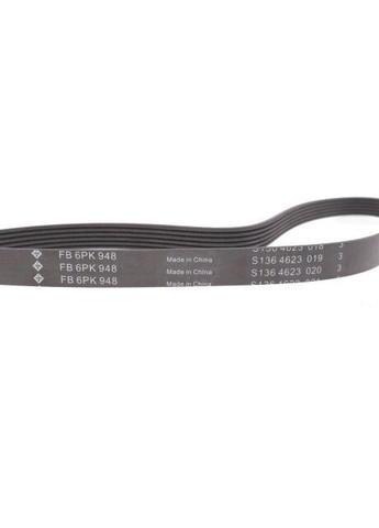 Ремінь генератора поліклиновий FB 6PK948 Ina (347157527)