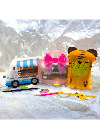 Набір пастили для дівчаток "Рожевий бантик" 7 смаків, 150 г. No Brand (364656480)