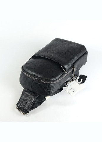 Чоловіча шкіряна сумка нагрудна слінг на одне плече з натуральної шкіри No Brand (305833993)