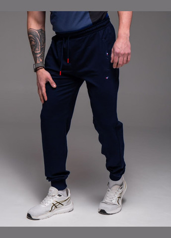 Темно-синие спортивные, повседневный демисезонные брюки Vakko