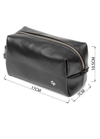 Кожаная мужская косметичка 11415 Черный Grande Pelle (331907129)