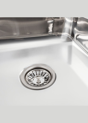 Кухонна мийка з нержавіючої сталі ПОЛІРОВКА 6060 L (0,7/160 мм) Platinum (269795647)